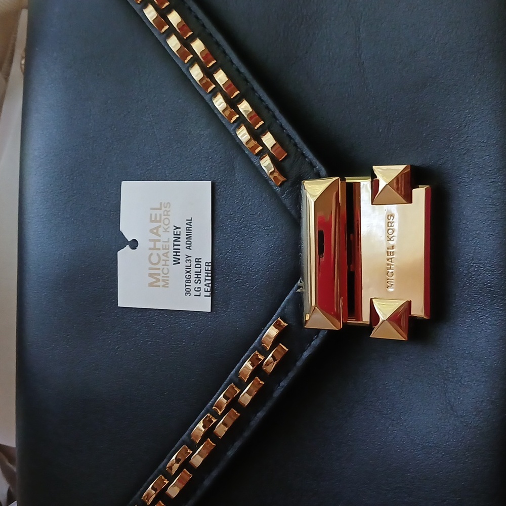 Michael Kors Navy Admiral With Gold Accents NEW WITH TAG - Picture 15 of 16